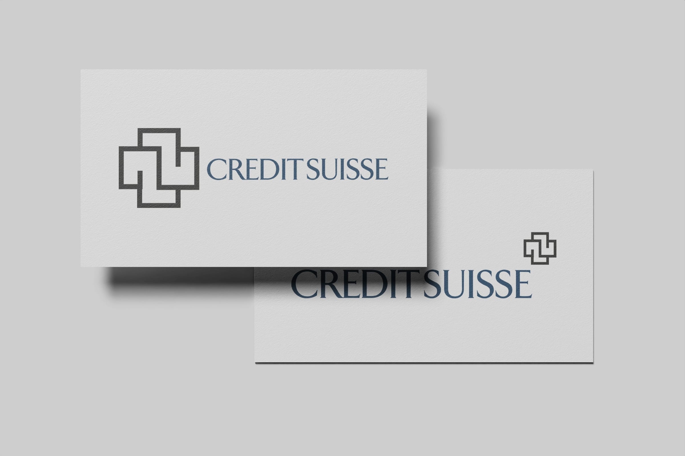 Briefpapier und Umschlag-Set von Credit Suisse.