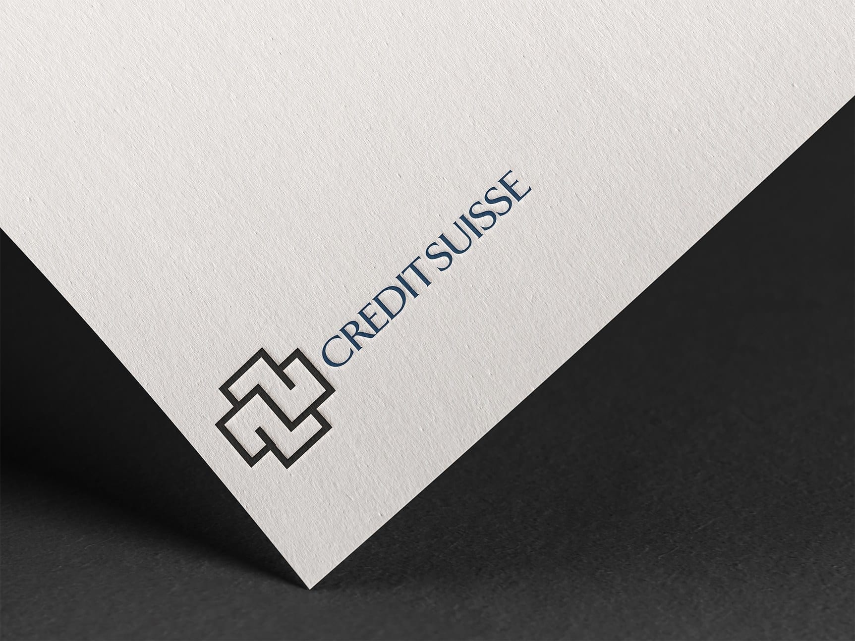 Detailaufnahme einer Briefpapier-Ecke mit Wermelinger-Kreuz und Typografie.