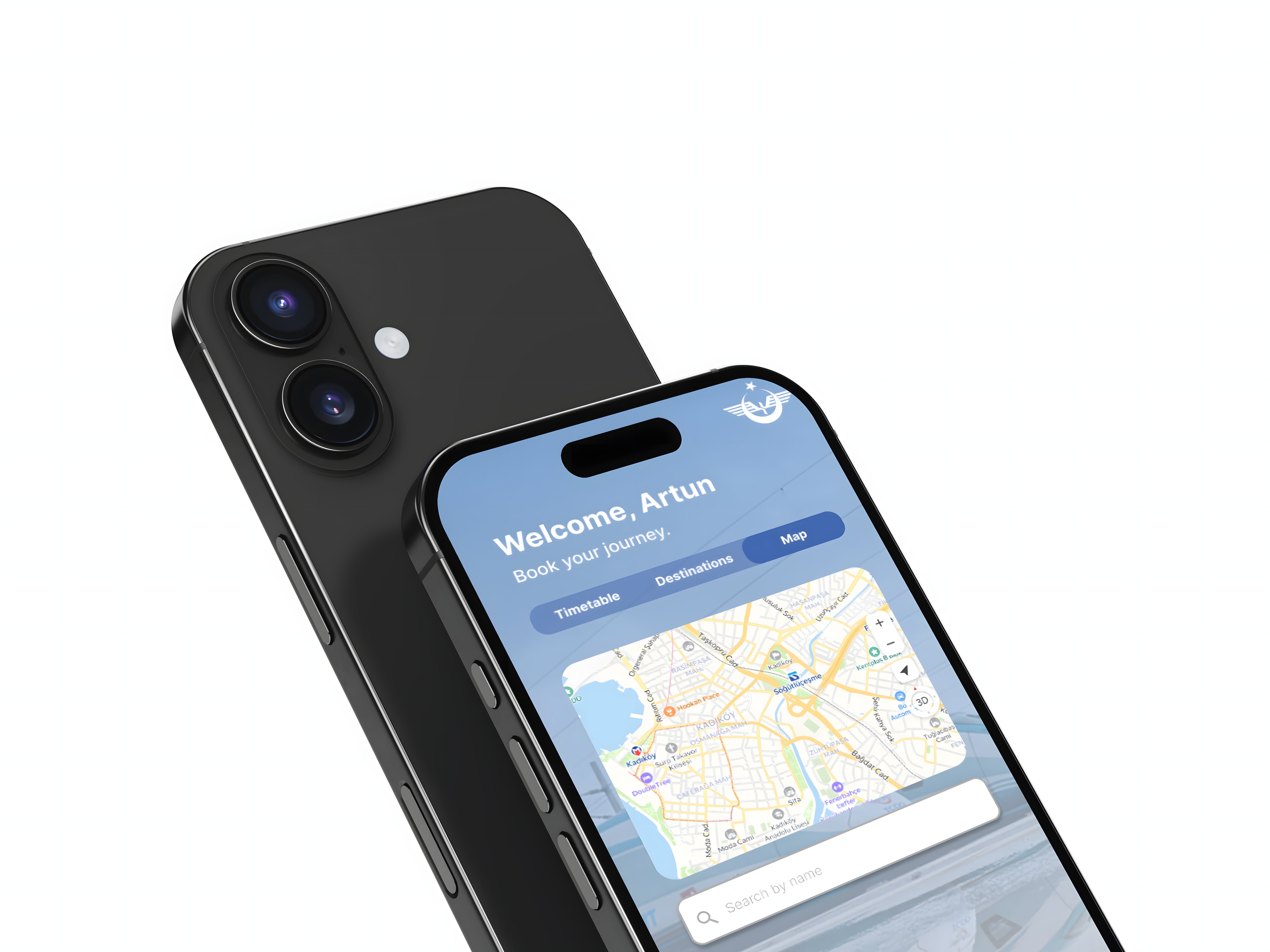 E-Bilet Fahrplanergebnisse mit Abfahrtskarten.